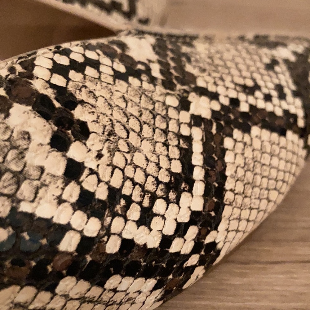H by Halston vegan leather slide mule snake size 6 - Picture 5 of 12